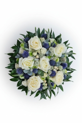 Blue and White Posy