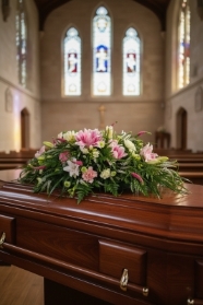 Casket Spray Pink Lily