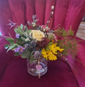 Country Garden Mothers Day Apothecary Vase