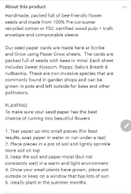 Plantable Seed Card